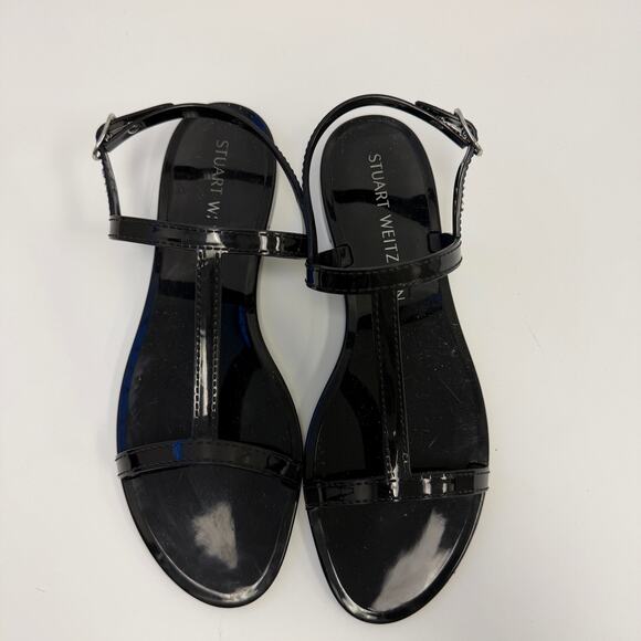 Stuart Weitzman Strappy Patent Leather Sandals Sz 11 - Picture 3 of 8